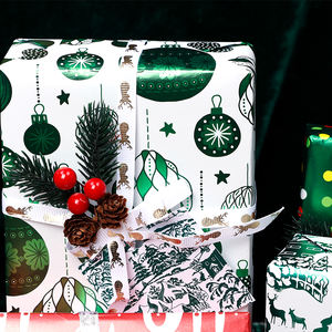 Factory Gift <b>Wrapping</b> <b>Paper</b> Metallic <b>Paper</b> 43*300 cm Christmas <b>Wrapping</b> <b>Paper</b> Packaging - Product Image 4