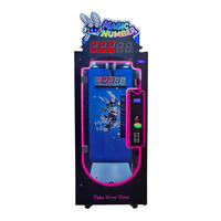 Équipement de divertissement pour parcs d'attractions : Machine à ciseaux « Défi 10 secondes » à jetons, grue à cadeaux en métal, garantie 1 an, version anglaise