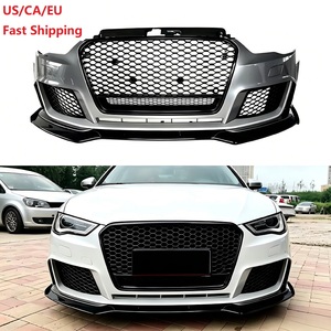 Kit Paraurti Anteriore Stile RS3 per <span class=keywords><strong>Audi</strong></span> <span class=keywords><strong>A3</strong></span> S3 8V <span class=keywords><strong>2013</strong></span>-2016, con Griglia e Labbro Anteriore, Disponibile negli USA - Product Image 1
