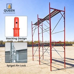 LINYI QUEEN <span class=keywords><strong>Impalcatura</strong></span> a telaio Walk Through H Facade Frame tipo italiana con perno ribaltabile forgiato, altezza standard - Product Image 4