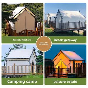 <span class=keywords><strong>Tente</strong></span> <span class=keywords><strong>de</strong></span> <span class=keywords><strong>camping</strong></span> durable, imperméable, spacieuse, une chambre, intérieur en coton, installation rapide, pour un <span class=keywords><strong>camping</strong></span> familial confortable - Product Image 4