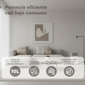 Drytek 10L <b>Dehumidifier</b> 240W WiFi Smart Control Home Use - Product Image 6