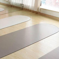 Tapis de yoga professionnel en PU, antidérapant et résistant à l'usure, résistant à la transpiration, absorbant les chocs et facile à nettoyer pour le sport