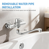 Accessoires universels pour robinets : Tuyau de bec de robinet de douche G3/4 SS201