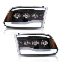 Kit de rétrofit de phares VLAND pour 1500 2500 3500 12V avec feux de jour à LED 4600 Lumens Neuf