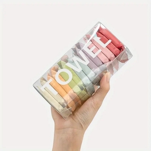 Lot de 14 lingettes jetables en boîte, serviettes de voyage portables épaissies, compressées, pour le nettoyage du visage et la beauté - Product Image 2