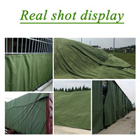 Couverture de bâche en toile imperméable Ncf bâche en toile cirée en tissu de canard robuste avec œillets en laiton antirouille