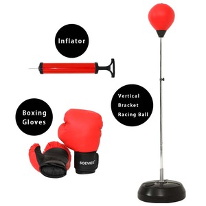 Nouvelle colonne de boxe verticale de balançoire à 360 degrés boule de poire <span class=keywords><strong>gonflable</strong></span> de vitesse de poinçonnage debout libre - Product Image 1