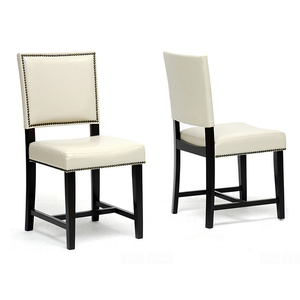<strong>Mahogany</strong> Wood Legs Commercial US Low Tax <strong>Dining</strong> <strong>Chairs</strong> With Armrest and Beige Linen Fabric Upholstered DC-155 - Product Image 3