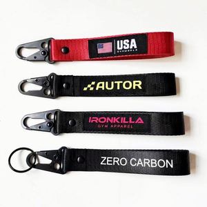 Porte-clés en tissu brodé fantaisie de haute qualité, porte-clés personnalisé brodé, porte-clés promotionnel en polyester et nylon, personnalisé - Product Image 3