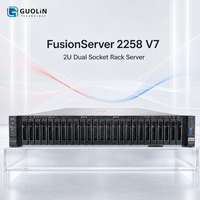Serveur FusionServer 2258 V7 2U en rack pour l'infrastructure de stockage et le support des déploiements de calcul en périphérie