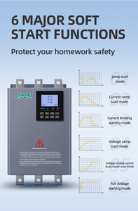 Démarreur progressif triphasé 22 kW 220-500 VCA pour moteur AC avec stabilisation moteur 37 kW, 15 kW, 7,5 kW, 5,5 kW - Product Image 3