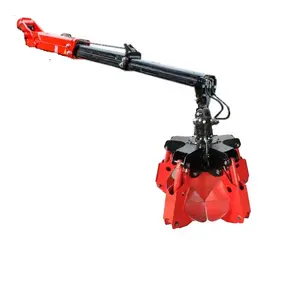 Camion Grue Knuckle Boom Orange Peel Grab 360 Litres pour le chargement et le déchargement de la ferraille Kubota Rock Bucket 5.5 tonnes