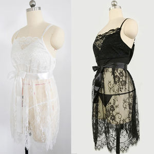 Lingerie Sexy pour Grosses Femmes Grande Taille Sous-Vêtements Robe Dentelle Nuisette Sexy Femme <span class=keywords><strong>Mature</strong></span> - Product Image 4