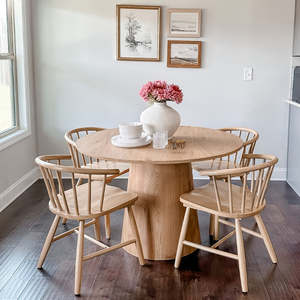 Round <strong>Dining</strong> Room <strong>Table</strong> <strong>Space</strong> <strong>Saving</strong> <strong>6</strong> Seater Design Wood Italian <strong>Dining</strong> <strong>Table</strong> Extendable - Product Image 3