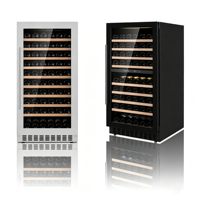 Enfriador de Vino LED con Protección UV, Puerta Única, Vidrio Antivaho, Refrigerador de Vino Bajo Mostrador para Bar Privado