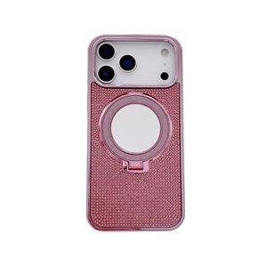 Custodia per telefono con strass di lusso con supporto per Glitter specchio elettrolitico <span class=keywords><strong>Cover</strong></span> protettiva impugnatura per <span class=keywords><strong>Apple</strong></span> 16promax - Product Image 5