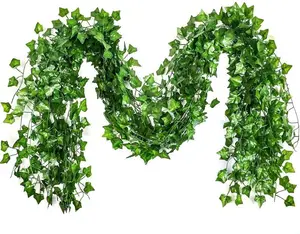 Apt-18 directa al por mayor mejor venta nuevo ivy flores artificiales planta hojas de hiedra de vides de mimbre