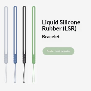Correa de Muñeca Corta y Suave Antipérdida para Teléfono Móvil, Cordón de Seguridad con Material de Silicona y Soporte de Mano para Celular - Product Image 1