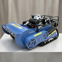 Mesin Pemotong Rumput Mini Crawler 22HP Berdaya Tinggi, Mesin Pemotong Rumput Beroda Rantai untuk Lereng Terjal, Rumput Keras, Desain Tahan Lama, Bersertifikasi CE