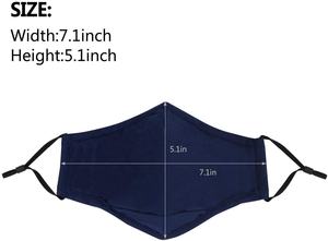 UNIQUE GYM WEAR Bandana en coton de haute qualité, sur mesure, à 3 couches, avec sangles réglables, lavable, réutilisable, écologique, anti-poussière - Product Image 4