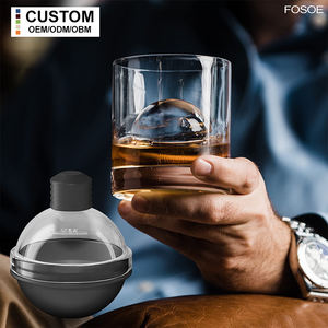 Usine conception originale personnalisé grande sphère Silicone boules de jouet de Noël fabricant de boules de glace whisky cercle rond moules <span class=keywords><strong>à</strong></span> glaçons - Product Image 4