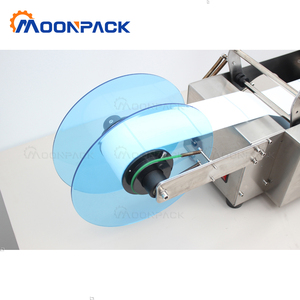 Moonpack MT-50S Etikett ier maschine Zylindrische kleine runde Dose Kosmetik Selbst klebende Aufkleber Desktop Halbautomat ische Etikett ier maschine - Product Image 4