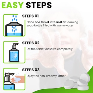 Tabletas de Limpieza <span class=keywords><strong>para</strong></span> Dentaduras Postizas con Sabor a Menta, Frescura Intensa, Ecológicas, Efervescentes de Disolución Rápida, Eliminan el 99.9% de Bacterias - Product Image 3