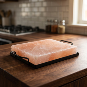Wholesale Premium Quality Refined Solid Himalayan Salt Cooking Slab Round <b>Shape</b> <b>Block</b> Carved Technique Home Decoration - Product Image 1