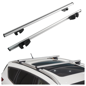 Portaequipajes Universal de aleación de aluminio de alta calidad para techo de coche, barra transversal, soporte de coche para rieles de techo altos, 120/130cm - Product Image 1