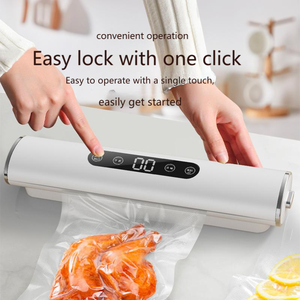 New <b>Small</b> Household Food Packaging Machine LCD Digital <b>Display</b> Vacuum Sealing Machine Big Suction Portable Kitchen Appliances - Product Image 2