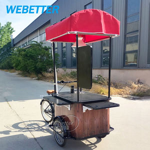 WEBETTER Café Boulangerie Vélo Extérieur Mobile Chariot Alimentaire Tricycle de Boulangerie Snack Food Vélo Chariot à Vendre - Product Image 4