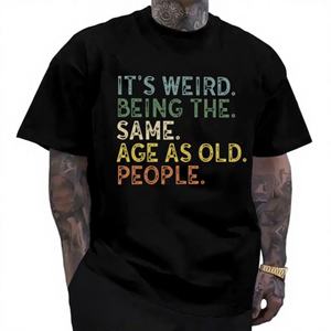 Camiseta de Manga Corta Unisex con Estampado Animado Divertido, Prenda Básica Esencial, Regalo para Papá, Hecha para Hombre - Product Image 1