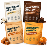 Collagène Protéiné Pur OEM ODM Types I, II & III – Soutien Intestinal, Articulaire, Immunitaire et Cutané – Poudre de Protéines de Bouillon d'Os de Bovins Nourris à l'Herbe