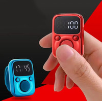 Compteur de doigts anneau de doigt lumineux affichage numérique électrique compteur de comptage Clicker minuterie