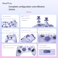 Manette de jeu sans fil ShanWan Q34P avec joysticks à effet Hall, gâchettes linéaires, gyroscope 6 axes, compatible multiplateforme TYPE-C