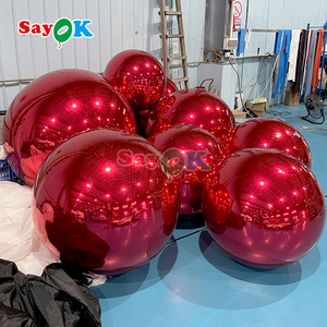 Gran oferta, barato, decorativo, Pvc, reflectante, azul-verde, mezcla media, iridiscente, 1 metro, <span class=keywords><strong>discoteca</strong></span> gigante, Bola de espejo inflable/<span class=keywords><strong>esfera</strong></span> - Product Image 3