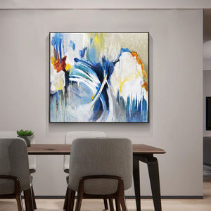 Pintura al Óleo Abstracta Moderna, Pintada a Mano, Impasto, Arte de Pared para el Hogar, <span class=keywords><strong>Paisaje</strong></span> Colorido, Pintura al Óleo Abstracta sobre Lienzo - Product Image 4