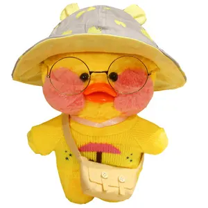 New Popular Custom Design Little Duck Plush Toy Fashionable 30cm Lalafanfan Duck Stuffed Animal