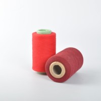 Colored Regenerated Poly Cotton Yarn OE Cotton Yarn for Knitting and Weaving