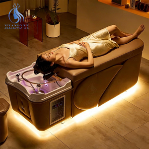 Bac <span class=keywords><strong>de</strong></span> Lavage Spa <span class=keywords><strong>de</strong></span> Luxe pour Salon <span class=keywords><strong>de</strong></span> Coiffure Fauteuil Massant Shampoing Thaï et Japonais - Product Image 1
