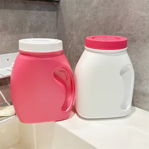 Big 2L Laundry Detergent Container Boxes Washing Powder Plastic Food Storage Box