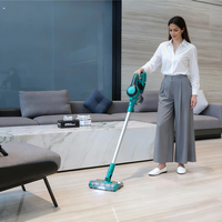 Aspirateur à main sans fil LIANGYE 20V, sans balais, 12kPa, aspiration puissante, sec et humide, pour voiture et maison, portable, avec filtre HEPA