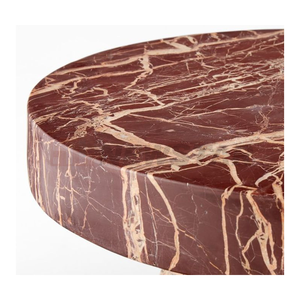 Newstar Hot Bán thiết kế mới Vòng đá cẩm thạch màu Đỏ phòng khách hiện đại bảng phụ ba chân Đá Cẩm Thạch Bàn cà phê - Product Image 4