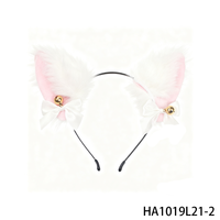 Ensemble d'accessoires pour masque avec bandeau oreilles de chat, kit de cosplay chat noir pour femmes, Halloween, carnaval, fête costumée