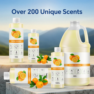Aceite Aromático de Naranja Fresca al por Mayor, Aroma Cítrico Premium de Larga Duración para Limpiadores, Detergentes, Jabones, Perfumes y Velas - Product Image 2