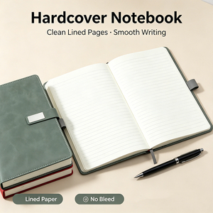 Sheng Kang Packaging Hardcover Notebook Set PU <b>Leather</b> Journal Elastic Band Custom Logo Multiple Colors - Product Image 3