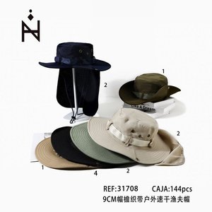 Cappello da Pescatore a Tesa Larga 9cm, Asciugatura Rapida, con Protezione per il Collo - Product Image 3