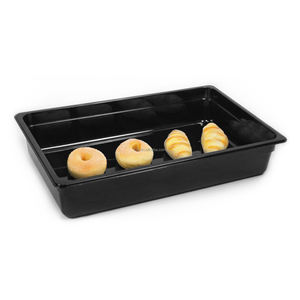 Bandeja GN de Acero Inoxidable Negra de Tamaño Completo de 100 mm (4 Pulgadas) de Profundidad, 13.65 QT (13 L), para Catering en el Hogar, Certificación NSF GN - Product Image 1