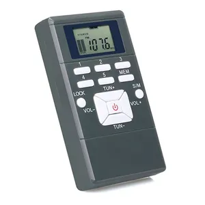 Nhà máy FM Đài phát thanh thụ thể FM evento phát sóng kỹ thuật số Mini nhỏ bỏ túi âm thanh nổi 60-108MHz AM FM radio di động